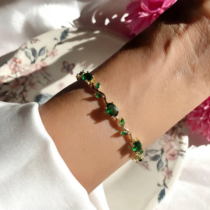 Luminous Tulip Crystal Bracelet