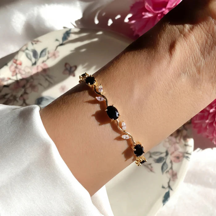 Luminous Tulip Crystal Bracelet