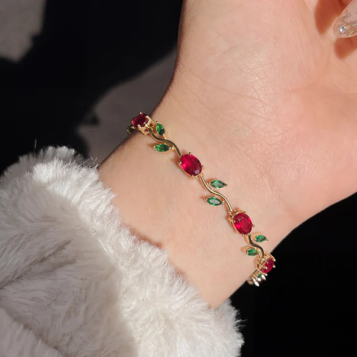 Luminous Tulip Crystal Bracelet