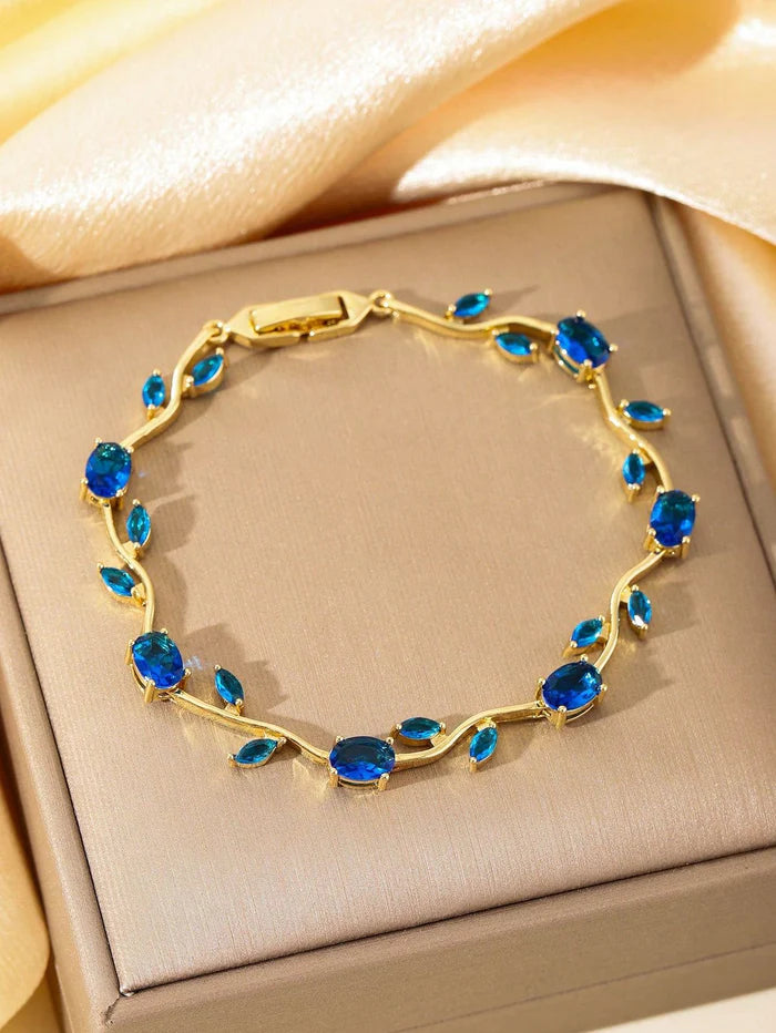 Luminous Tulip Crystal Bracelet